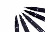 Pigment marker fiberpen UNI PIN01 sort 0,1 mm